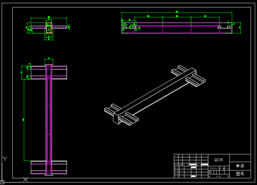 门式起重机的结构设计与建模（SW+CAD+说明书）缩略图